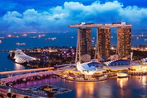 Визначні місця Сінгапуру як зразок кращих сучасних досягнень фото