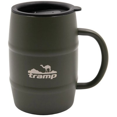 Термо чашка с крышкой Tramp 0,5 л оливковая iz13731 фото