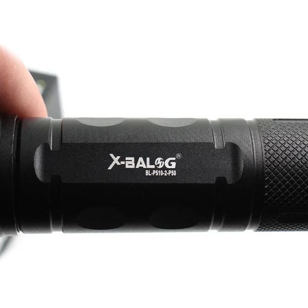 Ліхтар світлодіодний акумуляторний X-balog BL-P510-2-P50 Чорний 011412 фото