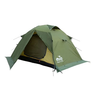 Двухместная палатка Tramp Peak 2 V2 Зеленая экспедиционная 290*220*120 см iz12911 фото