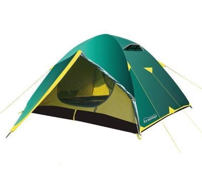 Палатка трехместная Tramp Nishe 3 v2 TRT-054 Зеленый (008925) 008925 фото