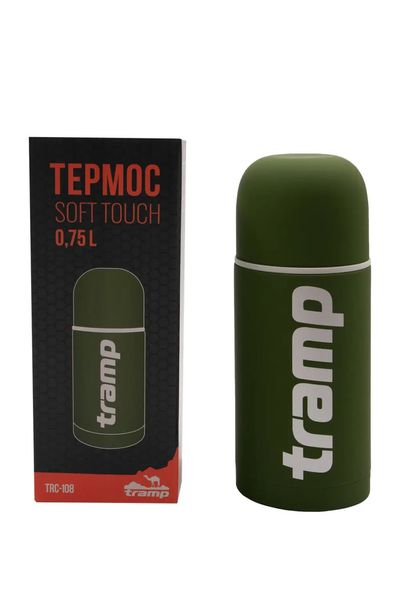 Термос спортивний Tramp Soft Touch 0,75 л зелений iz13673 фото