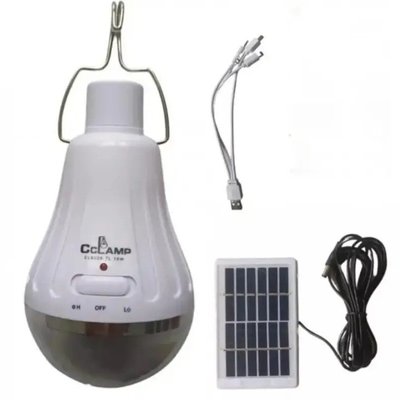 Лампа фонарь аккумуляторный CL-028Max + солнечная панель 8423 019844 фото