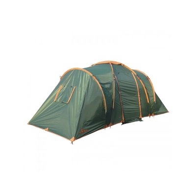 Палатка кемпинговая Totem Hurone 6 V2 TTT-035 шестиместная двухкомнатная 570 х 220 х 200 см Зелёный iz12900 фото