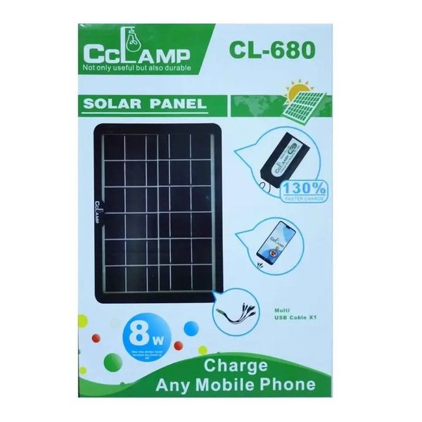 Солнечная панель CLl-680 8417 с USB 019846 фото