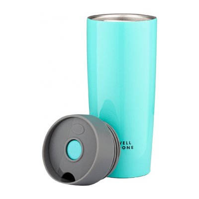 Термокружка с крышкой клапаном для питья 380 мл Well Done WD-7053Т Tiffany iz14105 фото