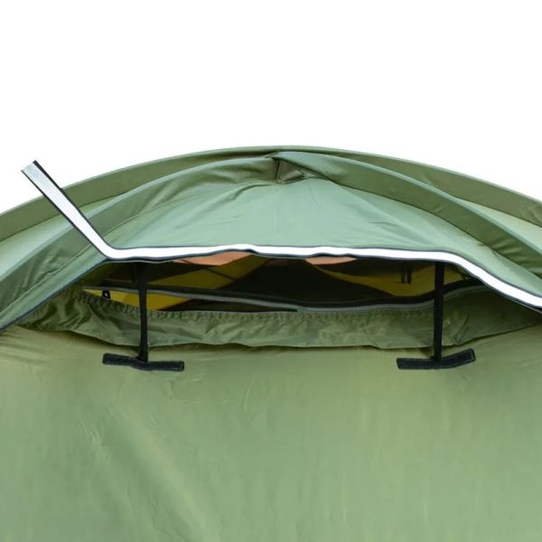 Палатка четырехместная Tramp ROCK 4 V2 Зеленая с внешними дугами 400х220x140 см iz12925 фото
