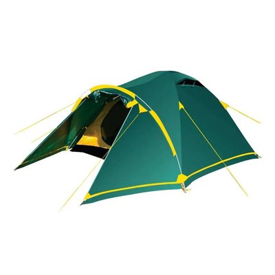 Палатка трехместная Tramp Stalker 3 v2 с тамбуром и снежной юбкой 220 х 370 х 130 см iz12885 фото