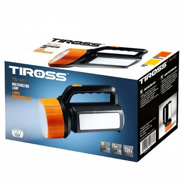 Акумуляторний ліхтар світлодіодний Tiross TS-1981 Black iz14619 фото